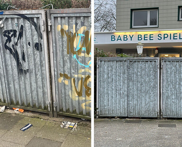 Graffiti-Entfernung in Duisburg